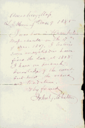 Note discussing an encyclopedia entry on Whittier's birth date.