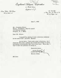 Letter from Morris Cohon to Cornelius Moore 6/7/66