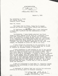 Letter from J. Herbert Gebelein 8/5/55