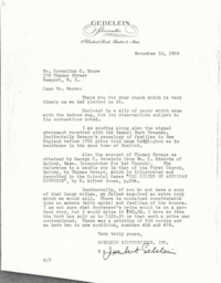 Letter from J. Herbert Gebelein 11/10/58