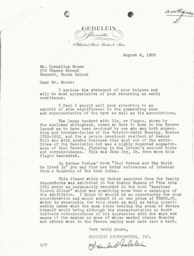 Letter from J. Herbert Gebelein to Cornelius Moore 8/4/59