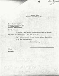 Letter from Cornelius Moore to J. Herbert Gebelein 10/9/59
