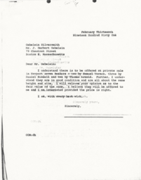 Letter from Cornelius Moore to J. Herbert Gebelein 2/13/61