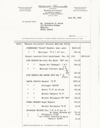 Invoice for Edwards Collection