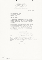 Letter from J. Herbert Gebelein to Cornelius Moore 7/26/62