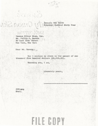Letter from Cornelius Moore to Phillip Basson 1/10/64