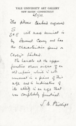 Description of Samuel Casey silver tankard