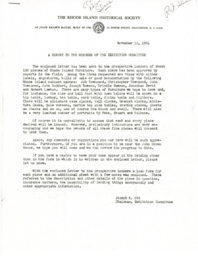 Letter from Joseph Ott to Members of the Rhode Island Historical Society Exhibition Committee