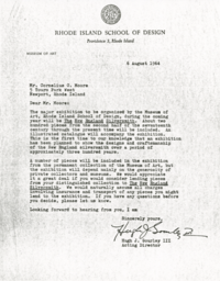 Letter from Hugh J. Gourley III to Cornelius Moore 8/6/64