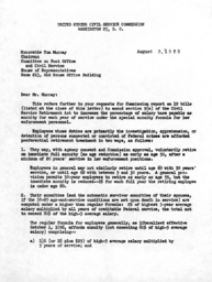 Letter from Roger W. Jones to Tom Murray