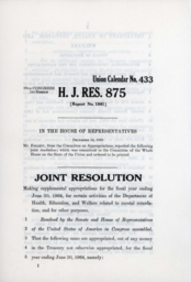 H.J. Res. 875
