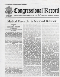 Medical Research: A National Bulwark
