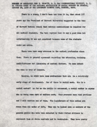 Remarks of Honorable John E. Fogarty, M.C. 2nd District, R.I. as Honored Guest of the National Association of Social Workers on Tuesday, October 28, 1958 at the Ledgemont Country Club, Seekonk, Mass.