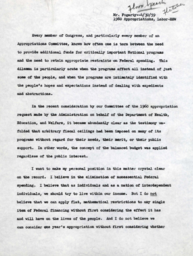 Floor speech by Honorable John E. Fogarty, 1960 Appropriations, Labor-HEW, April 30, 1959