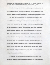 Address at 1961 Salve Regina Commencement Exercises 