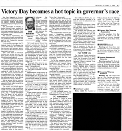 Victory Day becomes a Hot Topic in Governor's Race