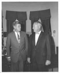John F. Kennedy, President of the United States, and John E. Fogarty