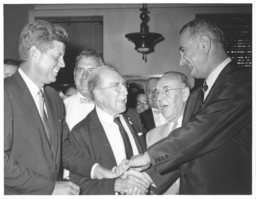 John F. Kennedy, President of the United States, and Johnson, Green, Forand, and Fogarty