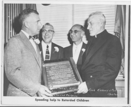 Welfare League for Retarded Children Humanitarian of the Year Award to Richard J. Cushing, D.D., Archbishop of Boston