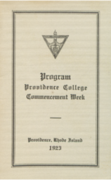 Providence College Commencement 1923