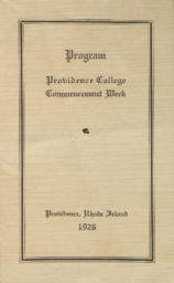 Providence College Commencement 1926