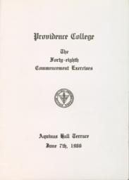 Providence College Commencement Program 1966