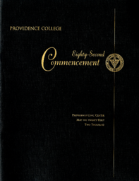 Providence College Commencement Program 2000
