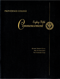 Providence College Commencement Program 2003