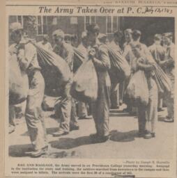 Army Takes over PC- Newspaper Clipping