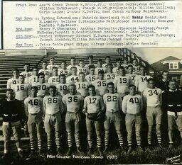 Providence College Men's Football Varsity Team 1933