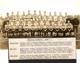 Providence College Men's Football Varsity Team 1937