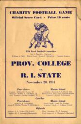 Providence College Men's Football vs R.I. State College