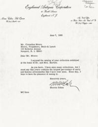 Letter from Morris Cohon to Cornelius Moore 6/7/66