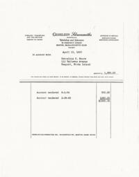 Invoice dated 4/15/66