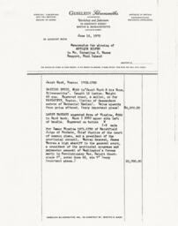 Invoice from Gebelein Silversmiths 6/16/70