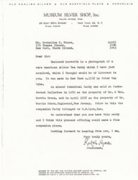 Letter from Ralph Hyman to Cornelius Moore 4/19/63