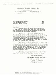 Letter from Phillip Basson to Cornelius Moore 8/7/63