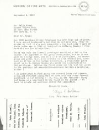 Letter from Yves Buhler to Ralph Hyman 9/4/63