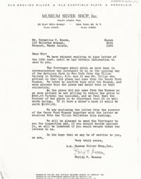 Letter from Phillip Basson to Cornelius Moore 3/20/64