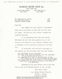 Letter from Phillip Basson to Cornelius Moore 10/29/63