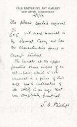 Description of Samuel Casey silver tankard