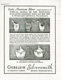 Advertisements for Gebelein Silversmith