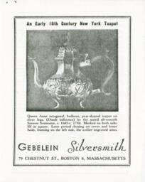Description of Simeon Soumaine Silver Teapot