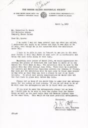 Letter from Jospeh Ott to Cornelius Moore 4/1/65