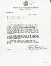 Letter from Hugh J. Gourley III to Cornelius Moore 8/13/64