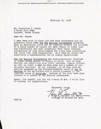 Letter from Hugh J. Gourley III to Cornelius Moore 2/21/66