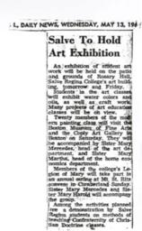 Article about Art Exhibition at Salve Regina