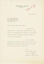 Letter from Reverend Edward P. Doyle, O.P. to Reverend Terence S. McDermott, O.P.