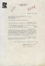 Letter from Reverend Albert Drexelius, O.P. to Reverend Terence S. McDermott, O.P.