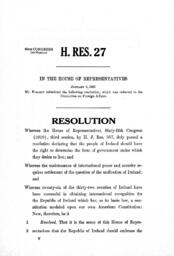 H. Res. 27
